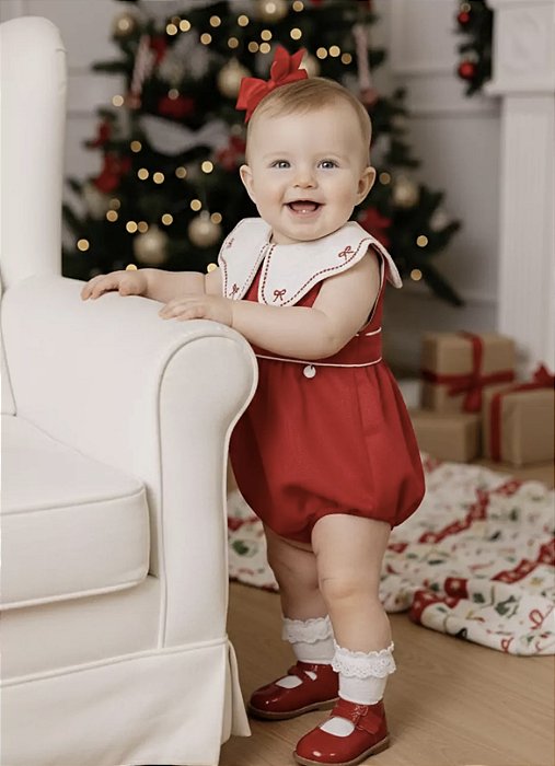 Romper Laço Vermelho