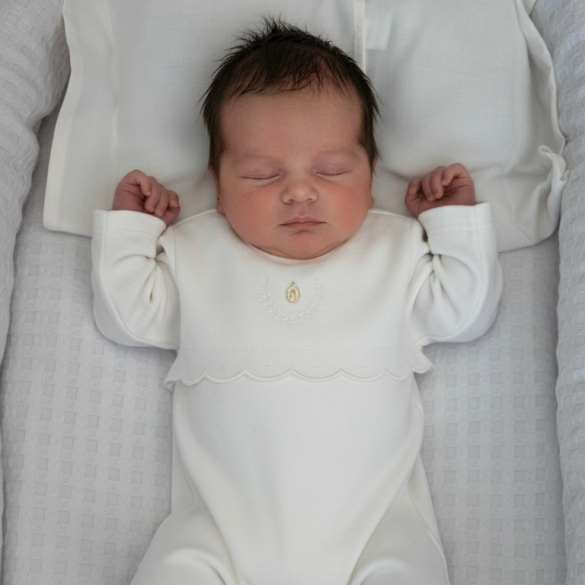 Macacão Medalha de Nossa Senhora - Branco