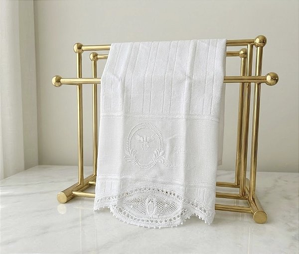 Toalha de Batismo Felpuda - Meu Batismo Espírito Santo