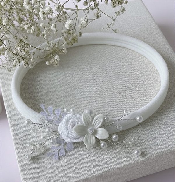 Faixinha baby Branca - recém nascido