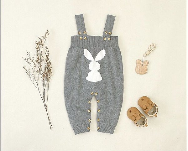Romper Rabbit cinza