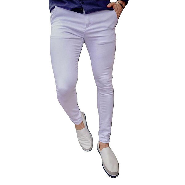 Calca Alfaiataria Skinny Branca