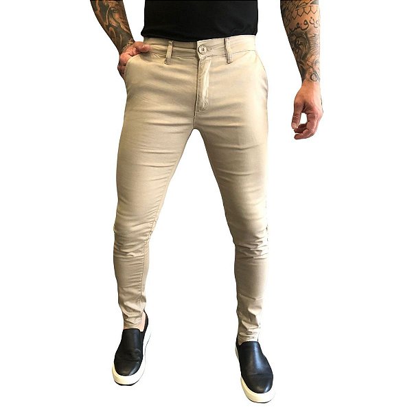 Calca Alfaiataria Skinny Castor Zip Off