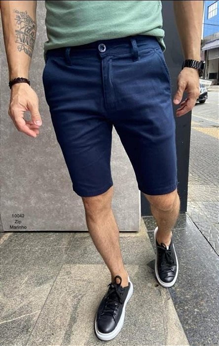 Bermuda Alfaiataria Marinho