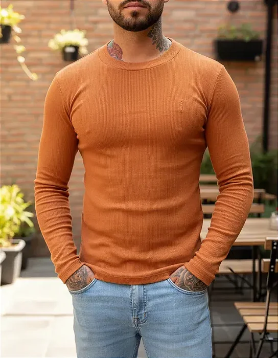 Blusa Masculina Slim Zip Off