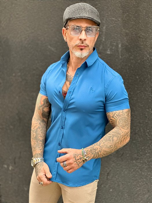 Camisa Ergonomic Mc Perpochi Azul