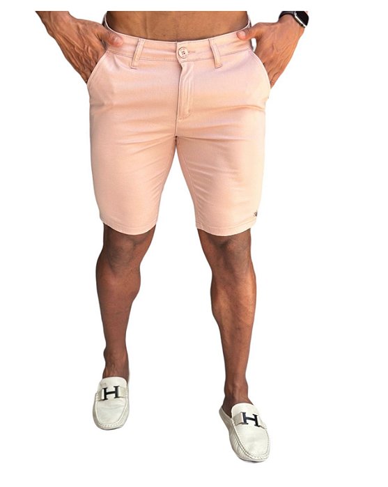 Bermuda Alfaiataria Rose Zip off