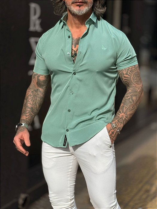 Camisa repelente a agua mc gol trad Verde