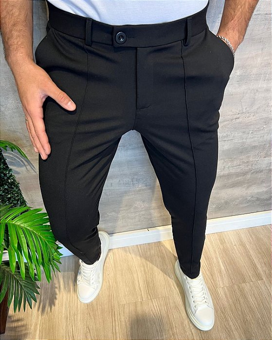 Calça Masculina Alfaiataria Cós Transpassado