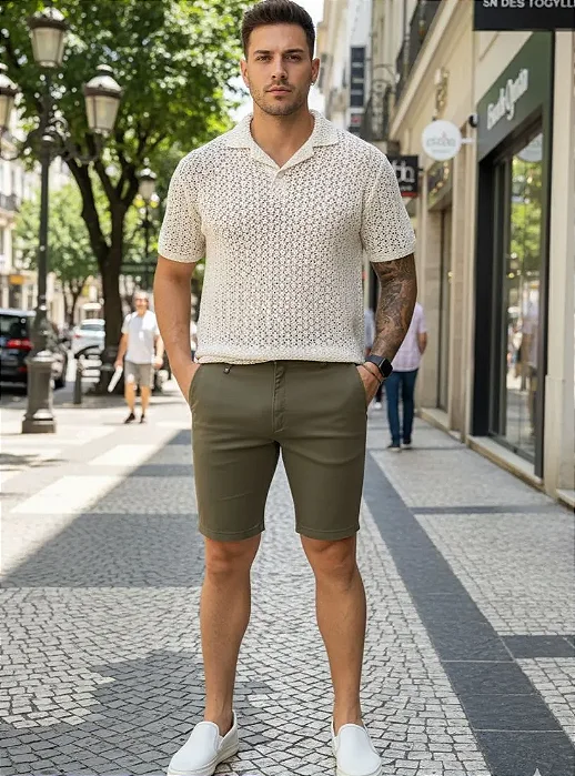 Bermuda Alfaiataria Verde palmeira