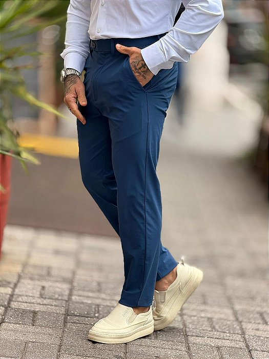 Calca Tecnológica Poliamida Perpochi Extreme Power Azul