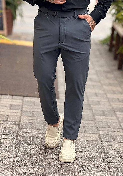 Calca Tecnológica Poliamida Perpochi Extreme Power Chumbo