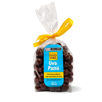 Uva passa 100g - com Chocolate ao Leite