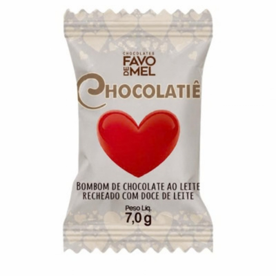 Coração com doce de leite 7 g