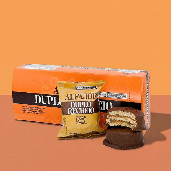 Alfajor Duplo Recheio 60 g - Display com 6 unidades