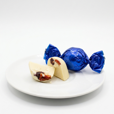 Bombom de chocolate Branco com Frutas Vermelhas - 13 g