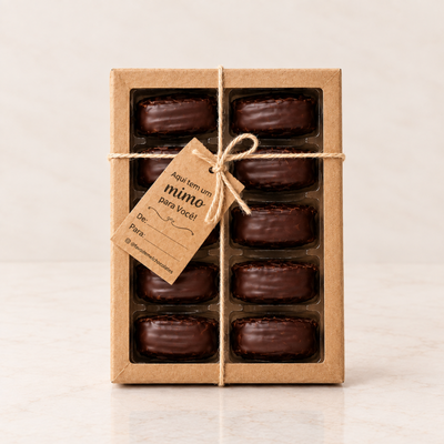 Estojo Alfajor Baunilha 25 g - com 10 unidades