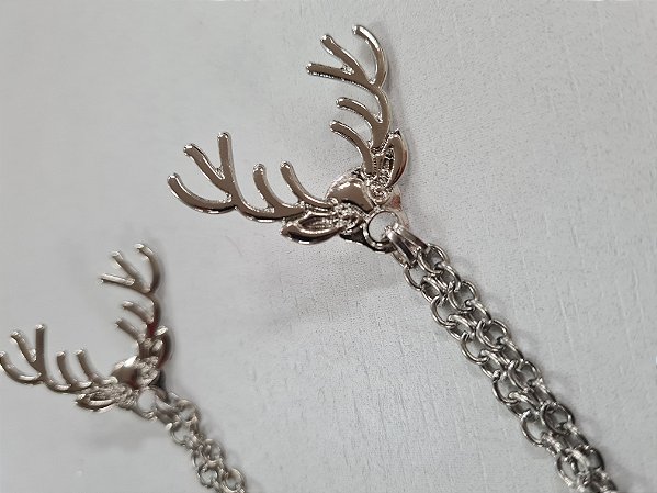 Broche Cervo Prata