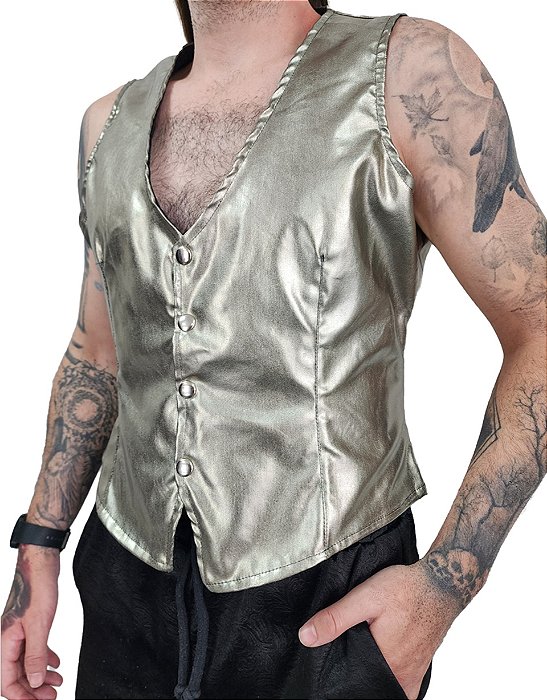 Colete Metalizado Prata