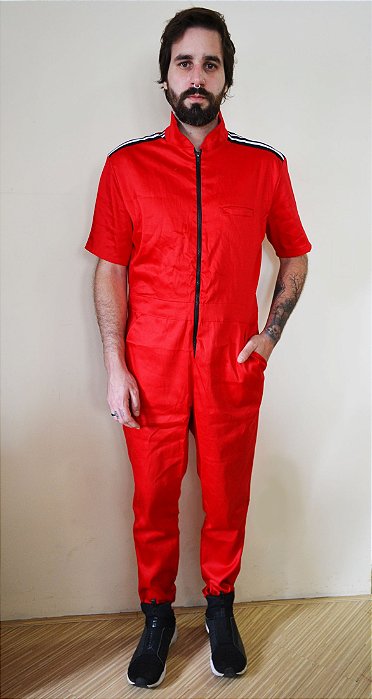 Macacão Comprido Vermelho