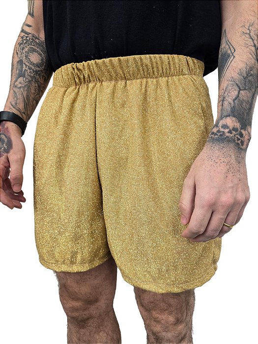 Bermuda Brilho Dourado