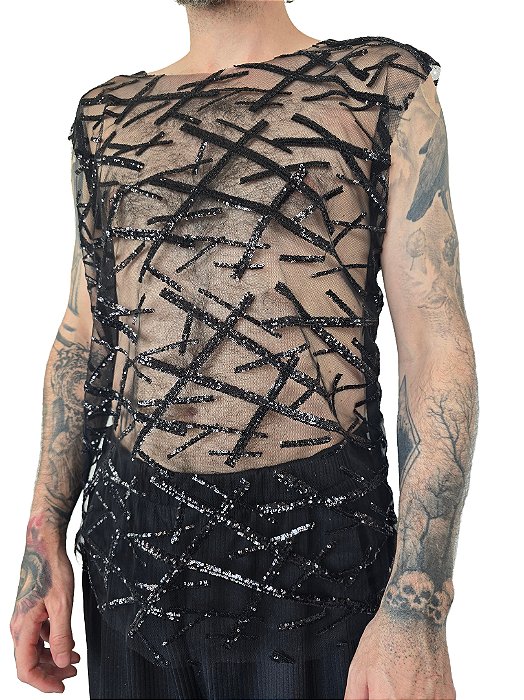 Regata Linhas Paete Preto