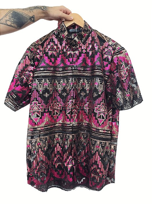 Camisa Teca Rosa