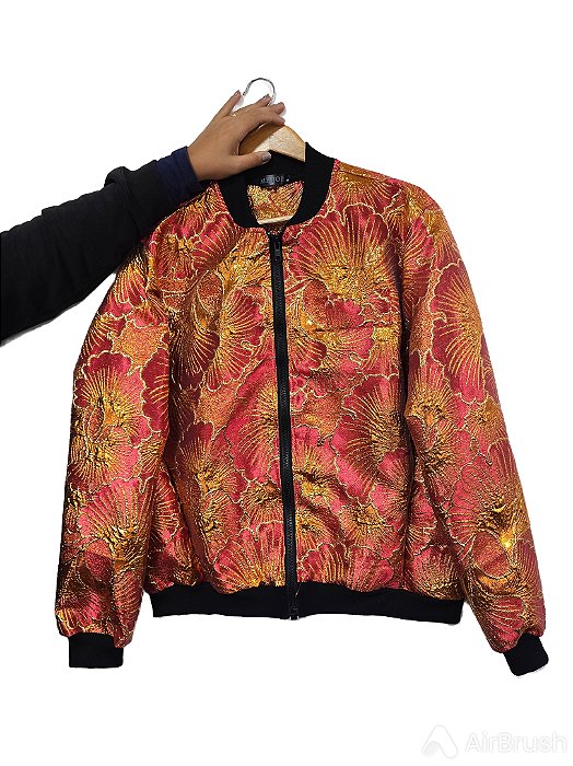 Jaqueta Chinesa Laranja