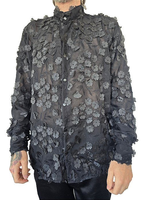 Camisa Flores 3D