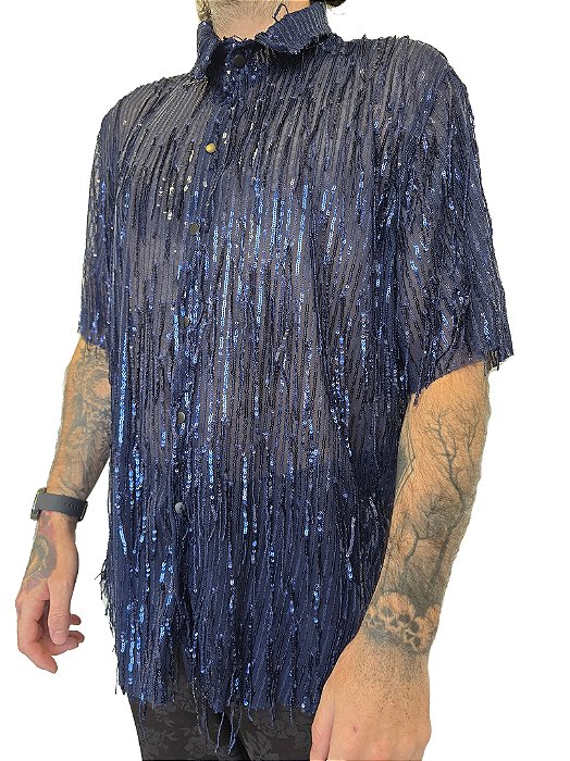 Camisa Franjas Brilhantes
