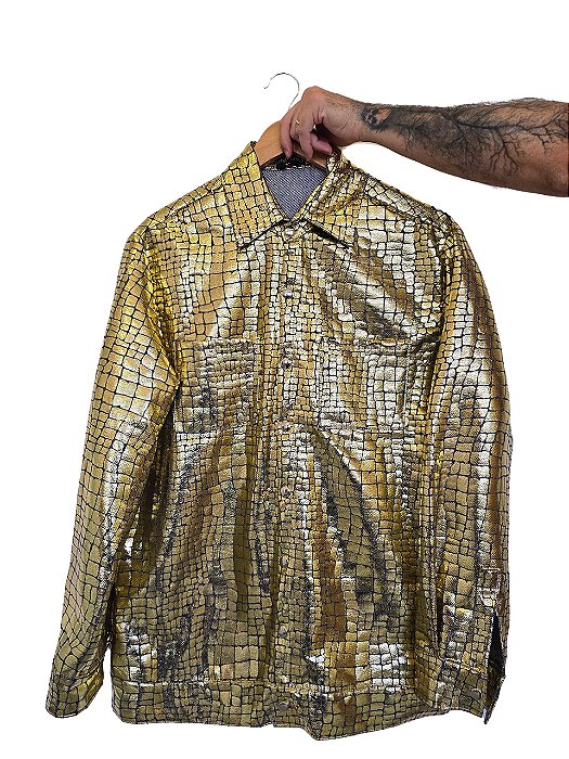 Jaqueta Escama Dourada