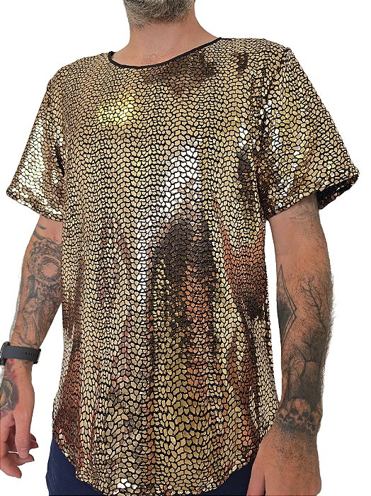 Camiseta Lustre Dourado