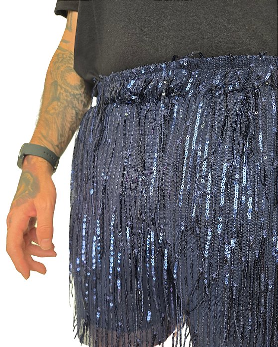 Bermuda Paetê Franja