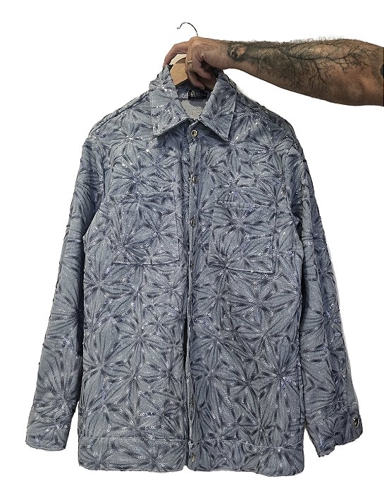 Jaqueta Jeans e Paetê