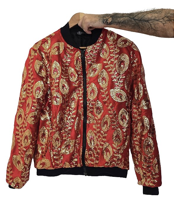 Jaqueta Esmeralda Vermelha