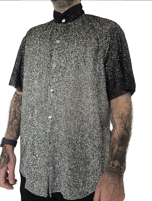 Camisa Master Prata e Preto