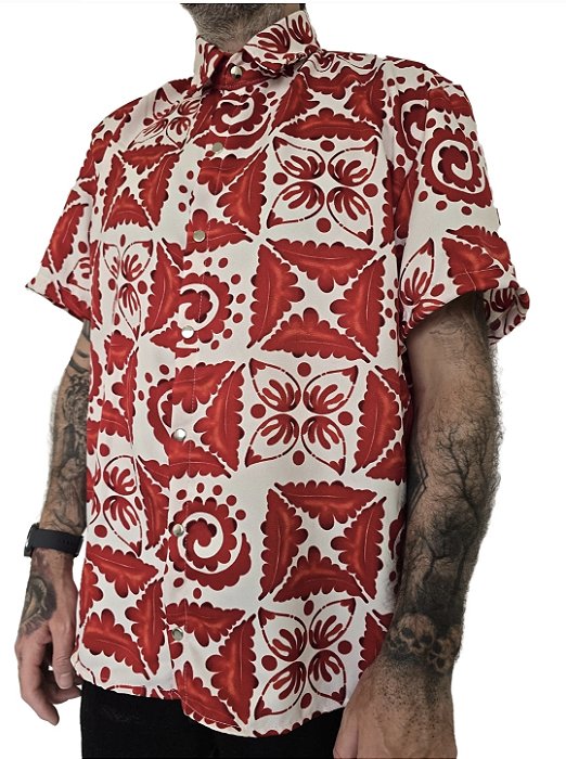 Camisa Arabesco Vermelha