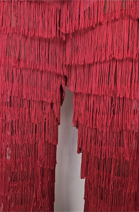 Calça Franjas Vermelha