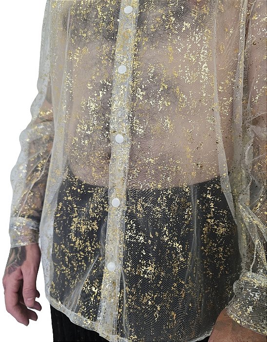 Camisa Ouro Preto Transparente