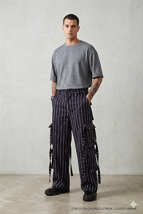 Calça Cargo Listras