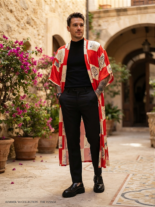 Kimono Longo Isca