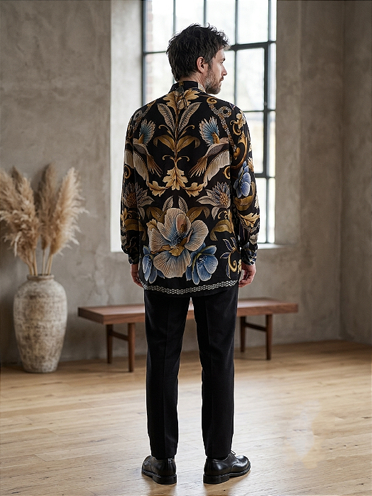 Camisa Lírio Preenchido