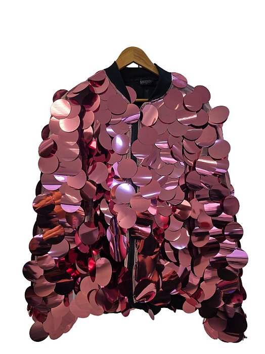 Jaqueta Paetê Lua Rosé