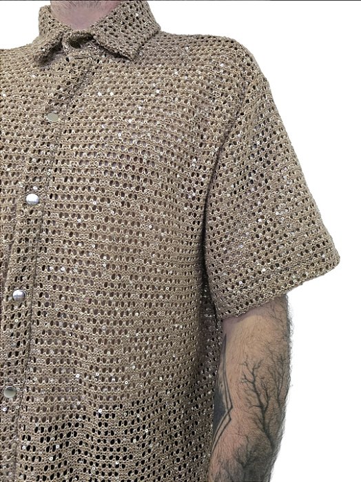 Camisa Tricot Bege
