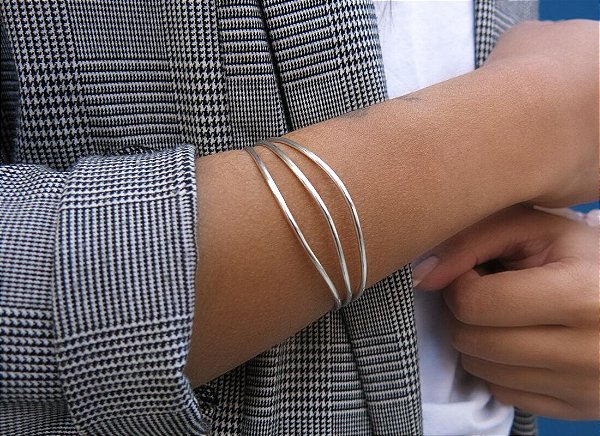 PULSEIRA ONDAS 3 FIOS PRATA