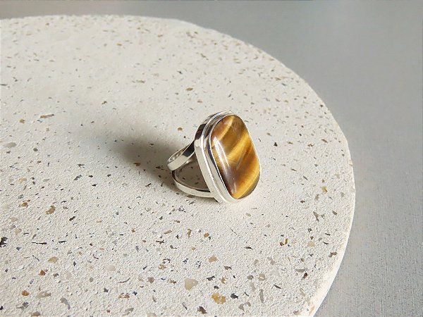 ANEL CAIXA OLHO DE TIGRE OLHO DE TIGRE