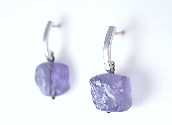 BRINCO SKY AMETISTA BRUTA AMETISTA