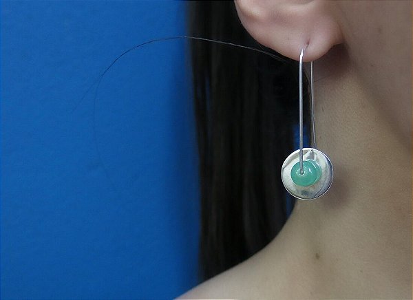 BRINCO MARINA QUARTZO VERDE