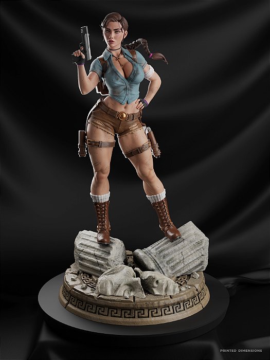 Lara Croft - Tomb Raider - Colecionável em Resina