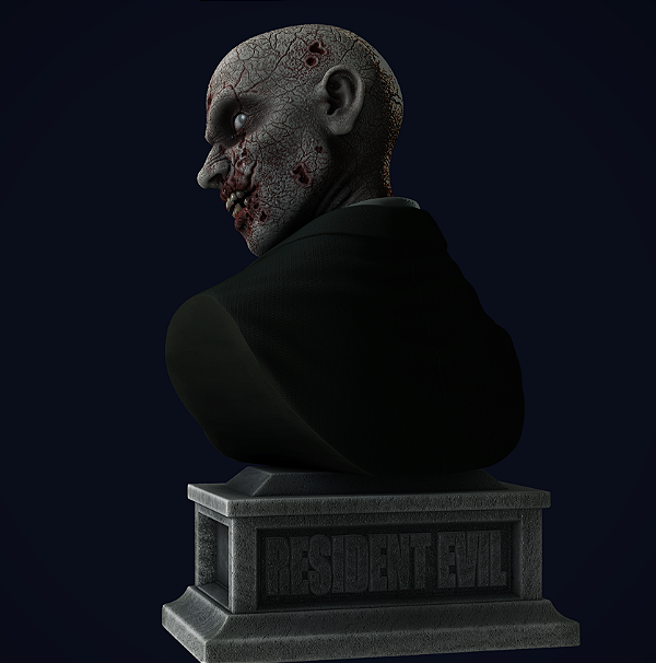 Busto First Zombie - Resident Evil 1